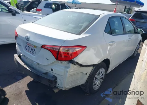 2018 Toyota Corolla Le из США, поврежденный, VIN 5YFBURHE7JP830676